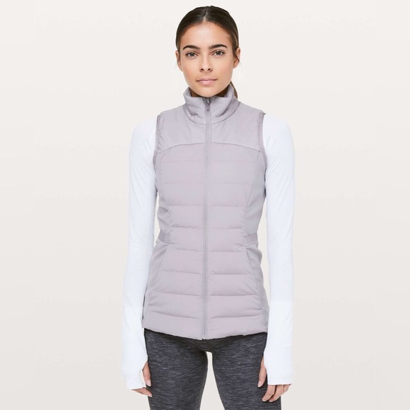 Lululemon Down For It All Vest Dark Chrome Size 4 - Picture 1 of 8